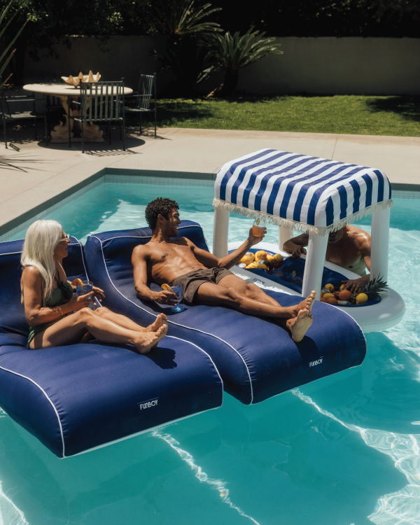Fabric Sunbed Lounger - Image 4