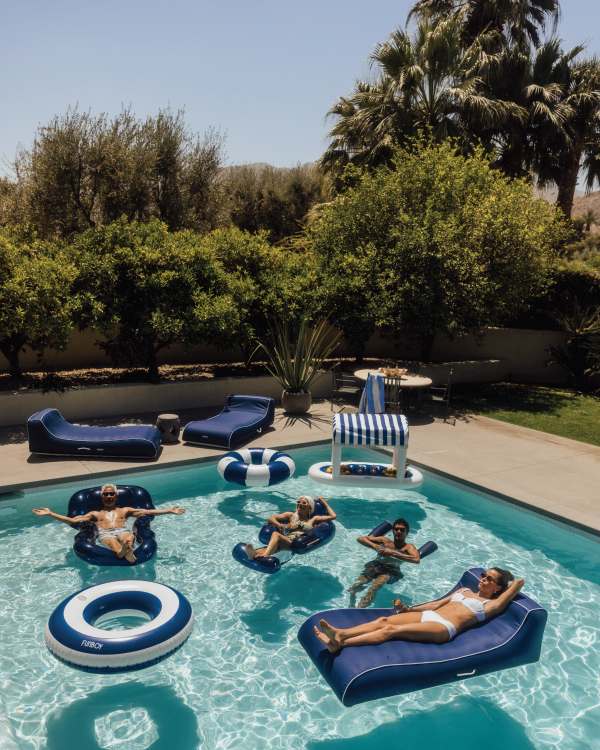 Fabric Sunbed Lounger - Image 3