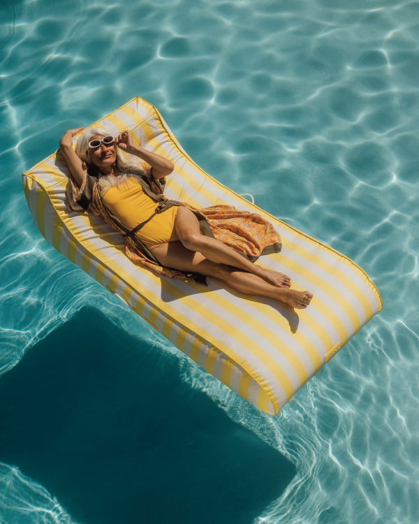 Fabric Sunbed Lounger - Image 2