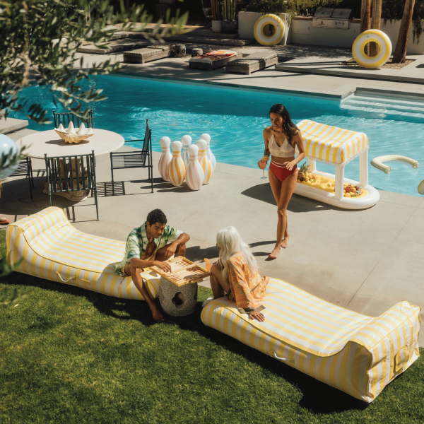 Fabric Sunbed Lounger - Image 4