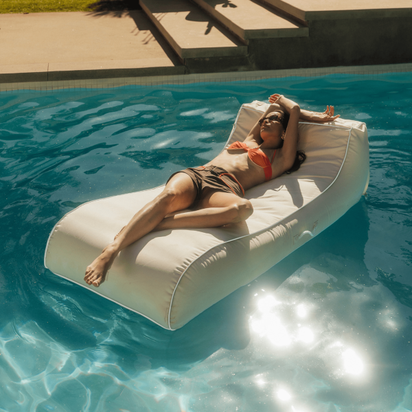 Fabric Sunbed Lounger - Image 2