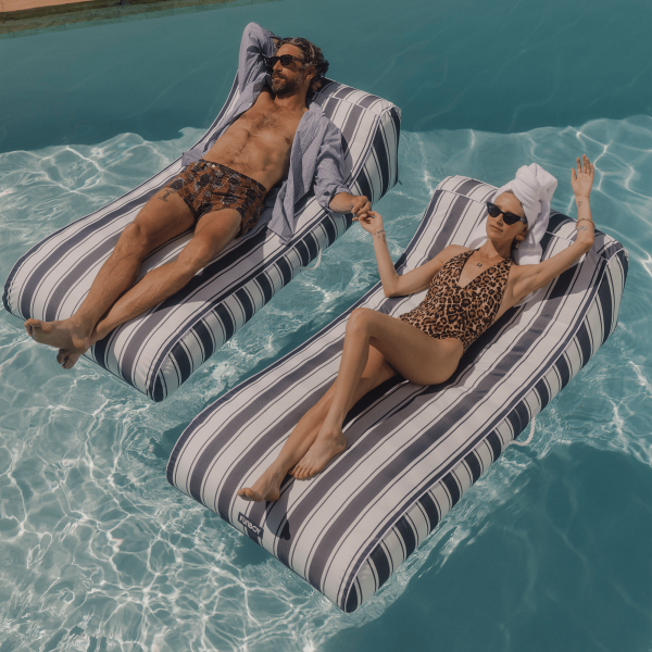 Fabric Sunbed Lounger - Image 2