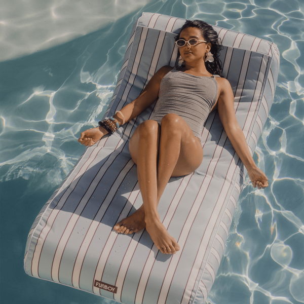 Fabric Sunbed Lounger - Image 2