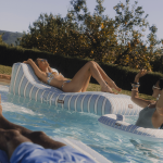 Fabric Sunbed Lounger - Image 4